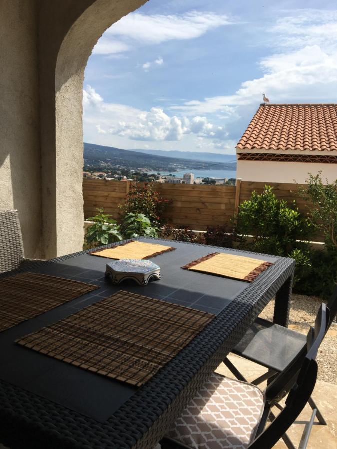 Rez-De-Villa Vue Mer Panoramique 4 P - Soleil Levant La Ciotat Bagian luar foto